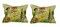Pair of Betsy Drake Betsy’s Garden Large Indoor/Outdoor Pillows